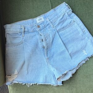 Vintage America Light Blue Jean Shorts size 27